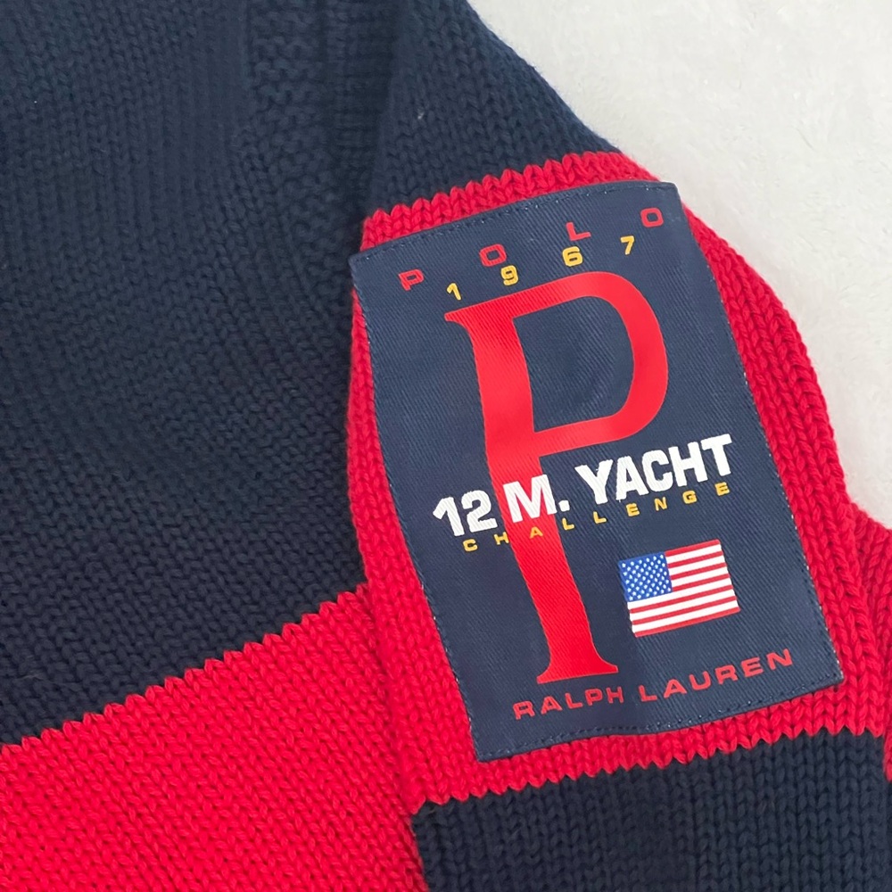 Polo Ralph Lauren Men’s Knit Sweater YATCH Challenge - Picture 2 of 5